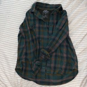 Green flannel from REI